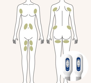 日本人の体型にあいやすく、様々な部位の治療に使用できるアプリケーター